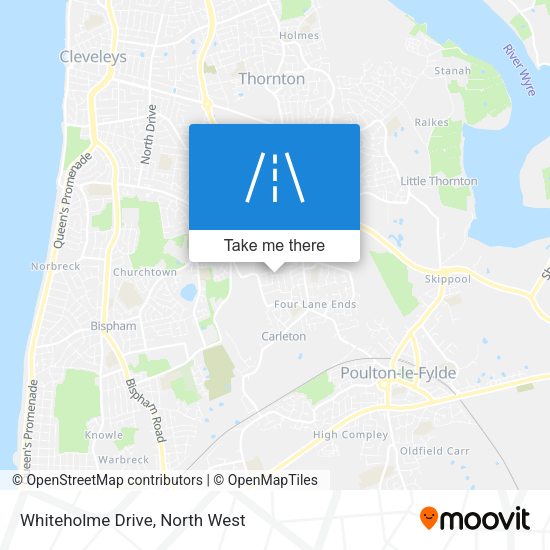 Whiteholme Drive map