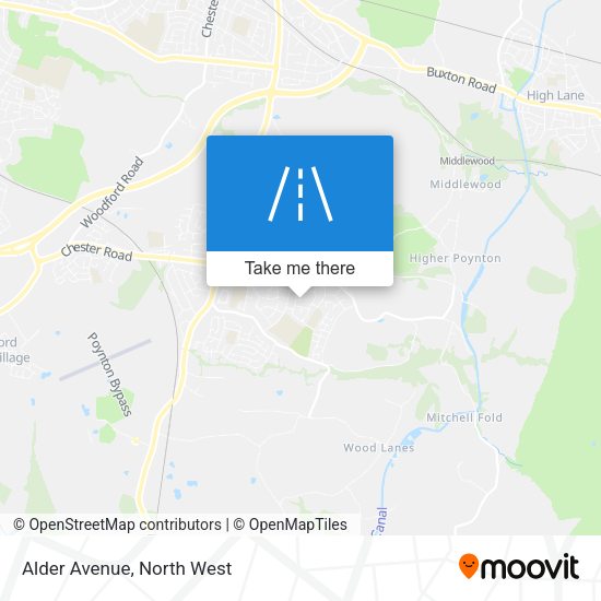 Alder Avenue map