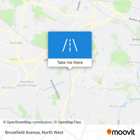 Brookfield Avenue map