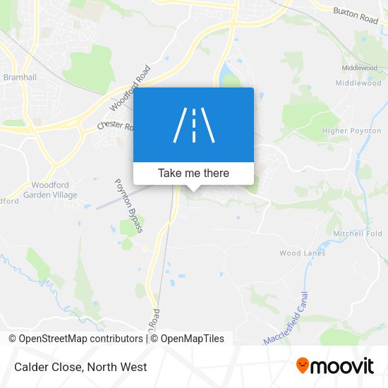 Calder Close map