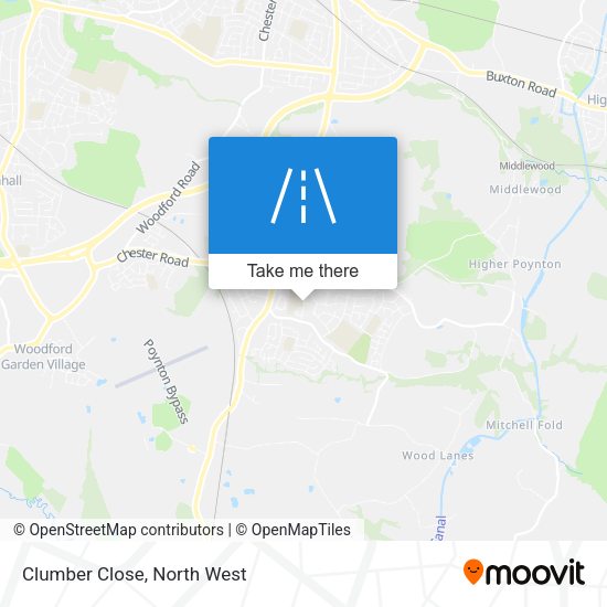Clumber Close map