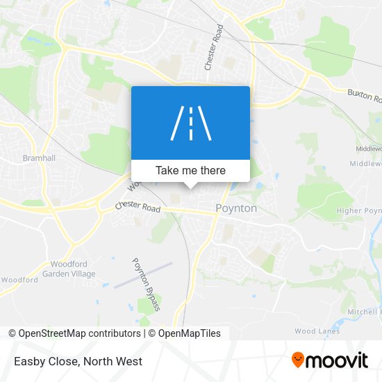 Easby Close map