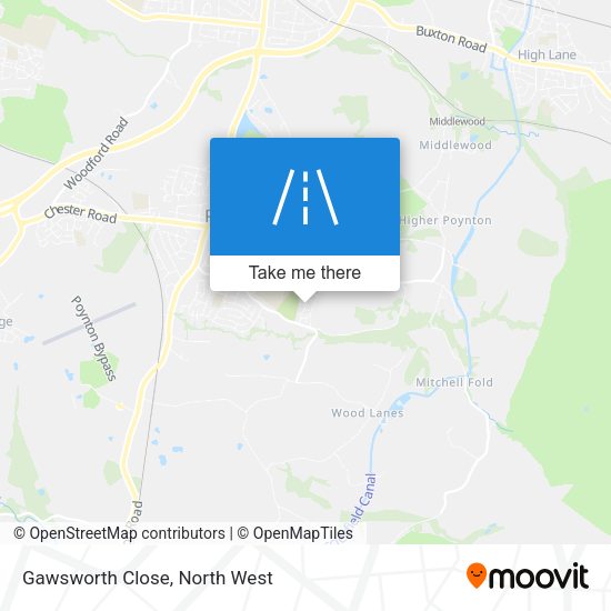 Gawsworth Close map