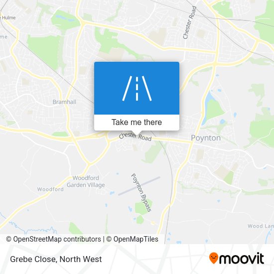 Grebe Close map