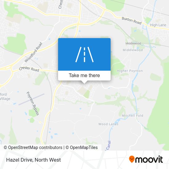 Hazel Drive map