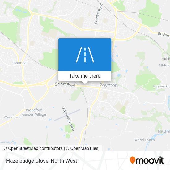 Hazelbadge Close map