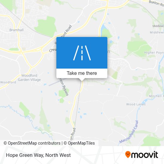 Hope Green Way map
