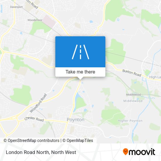 London Road North map
