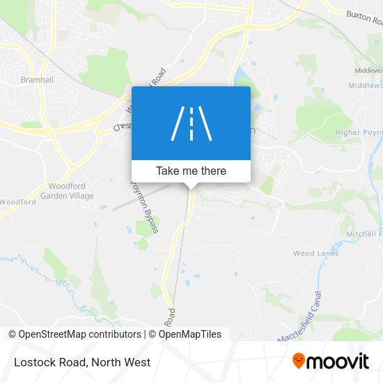 Lostock Road map