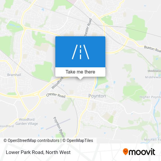 Lower Park Road map