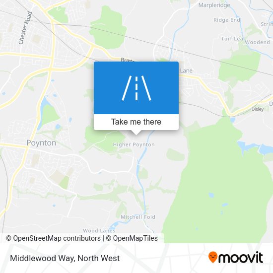 Middlewood Way map