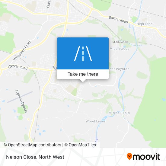 Nelson Close map