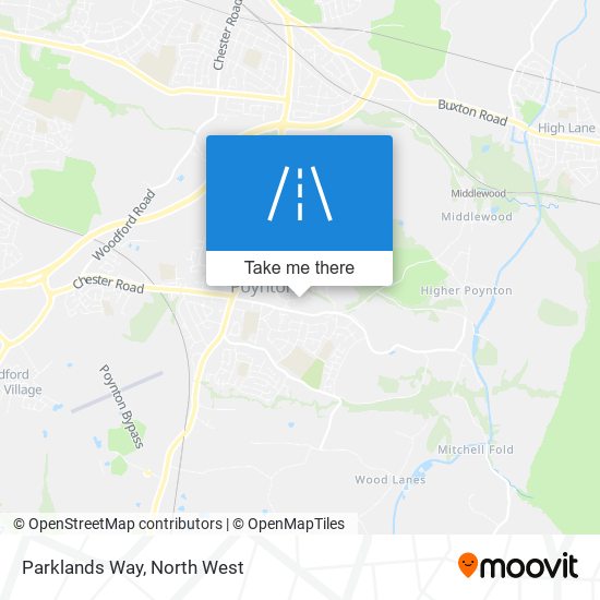 Parklands Way map