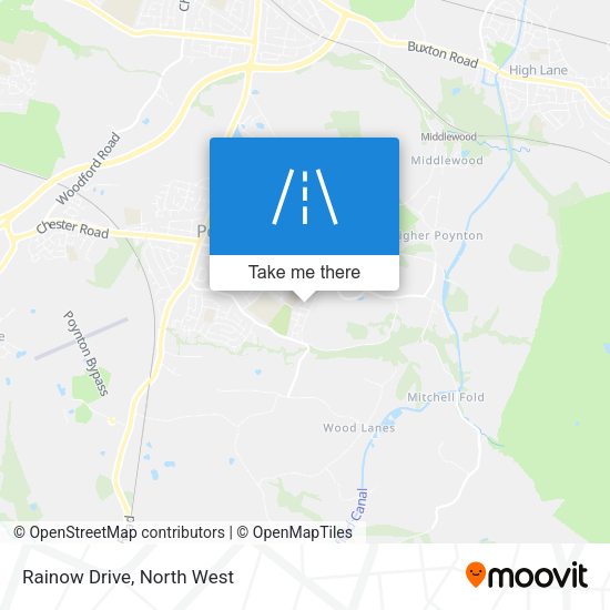 Rainow Drive map