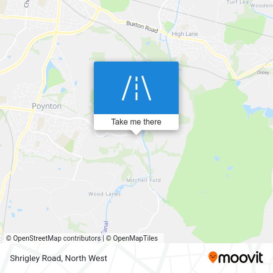Shrigley Road map