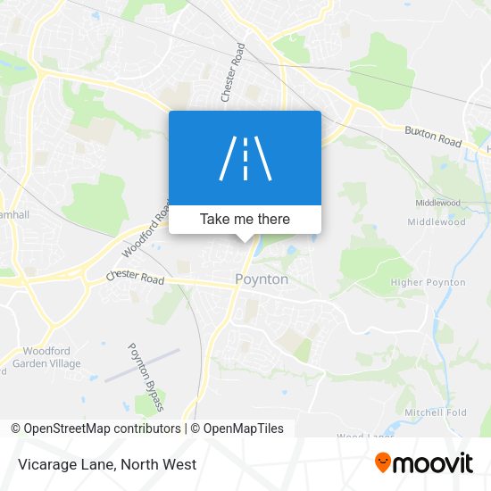 Vicarage Lane map