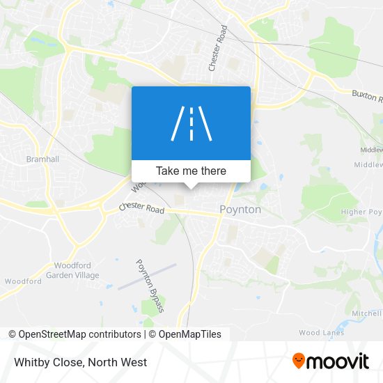 Whitby Close map