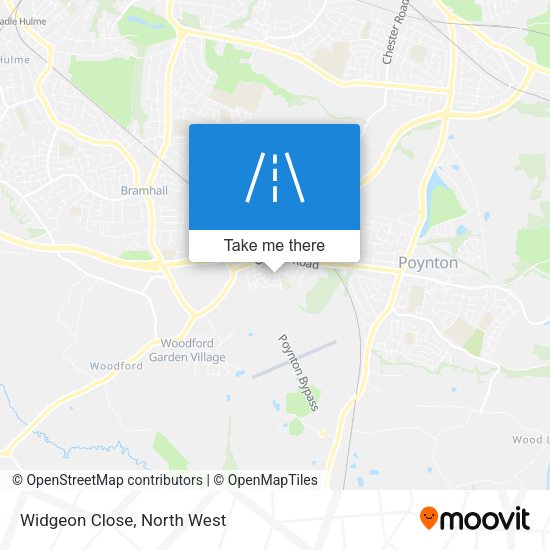 Widgeon Close map