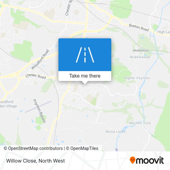 Willow Close map