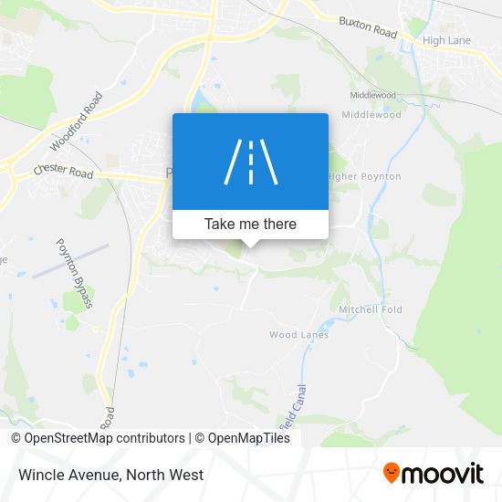 Wincle Avenue map