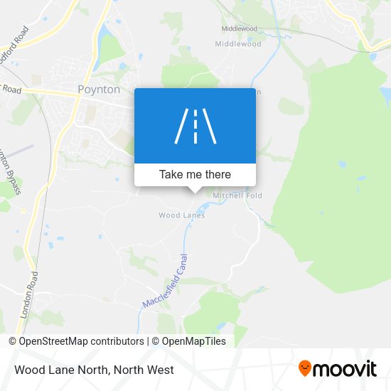 Wood Lane North map