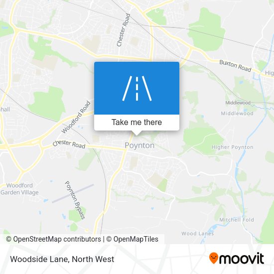 Woodside Lane map