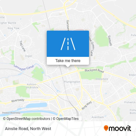 Ainslie Road map