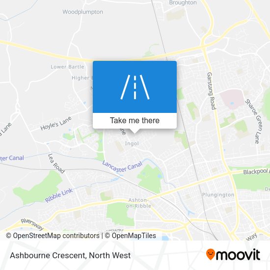 Ashbourne Crescent map