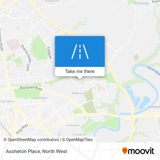 Assheton Place map