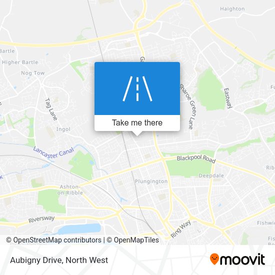 Aubigny Drive map