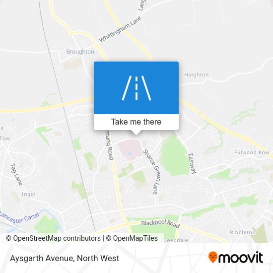 Aysgarth Avenue map