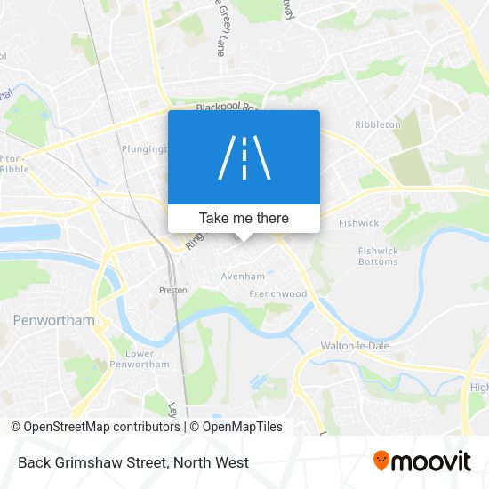 Back Grimshaw Street map