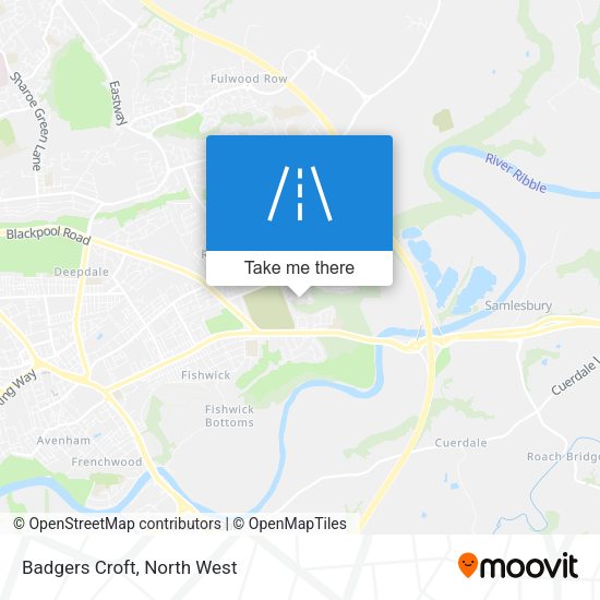 Badgers Croft map