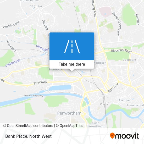 Bank Place map