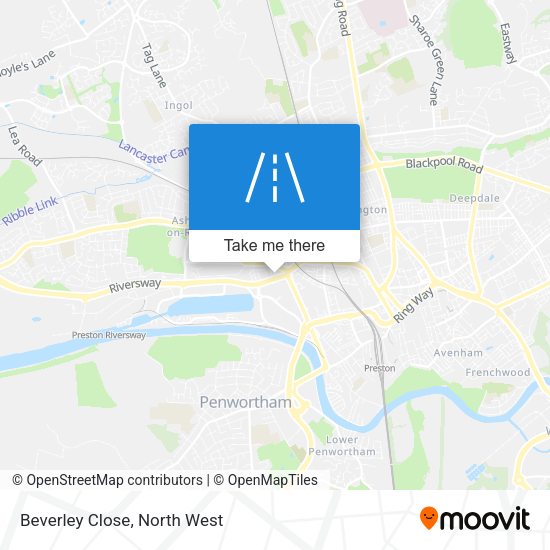 Beverley Close map