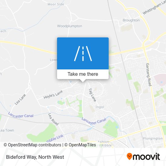Bideford Way map