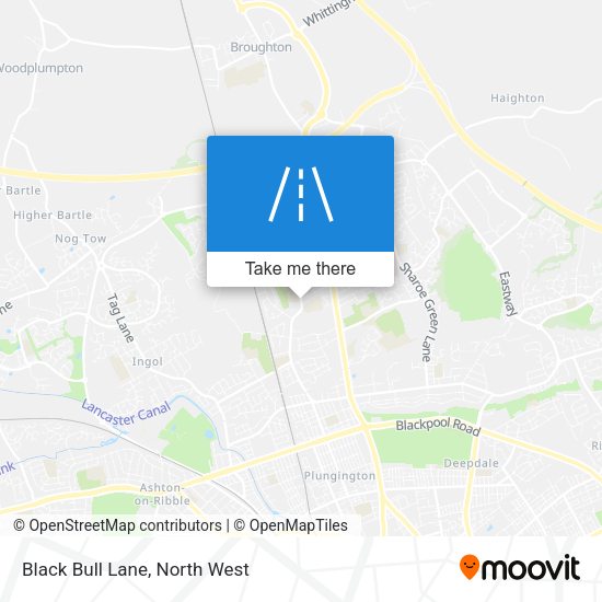 Black Bull Lane map
