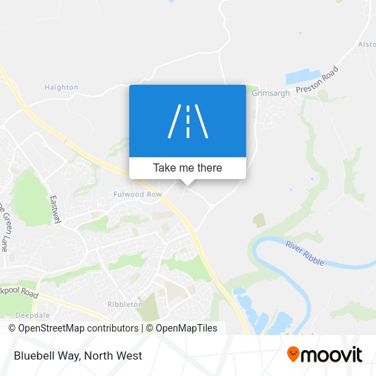 Bluebell Way map
