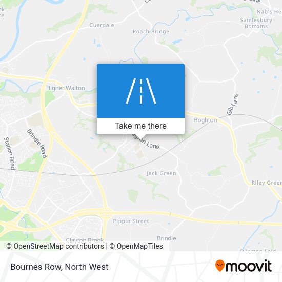 Bournes Row map