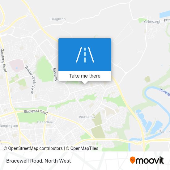 Bracewell Road map