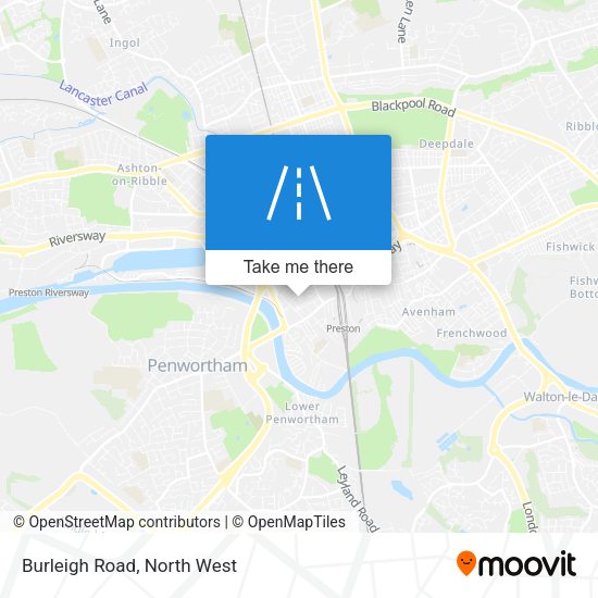 Burleigh Road map