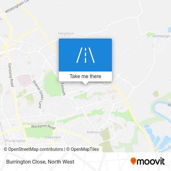 Burrington Close map