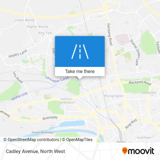Cadley Avenue map