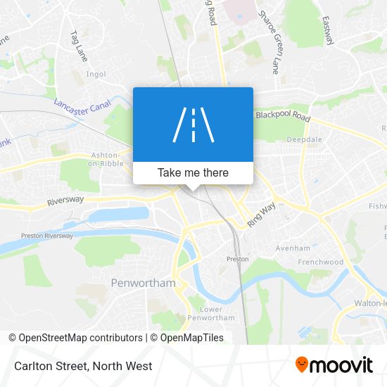 Carlton Street map