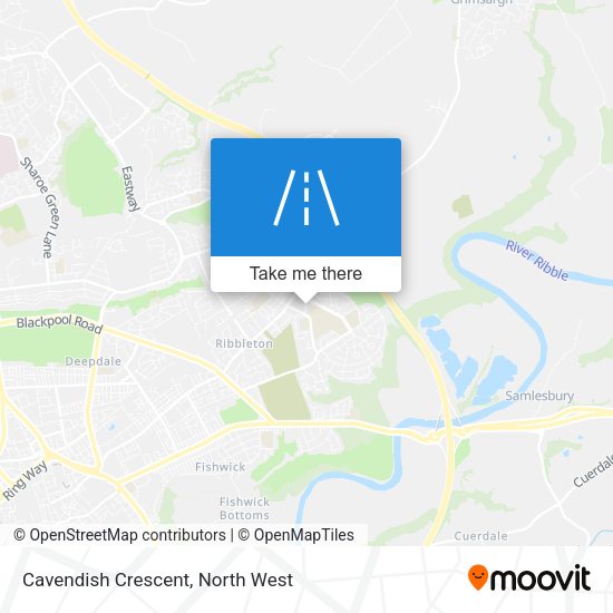 Cavendish Crescent map