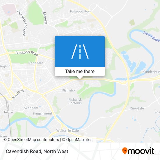 Cavendish Road map