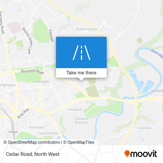 Cedar Road map