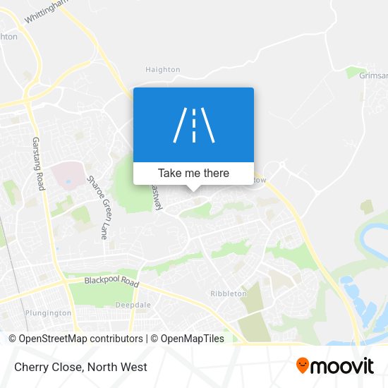 Cherry Close map