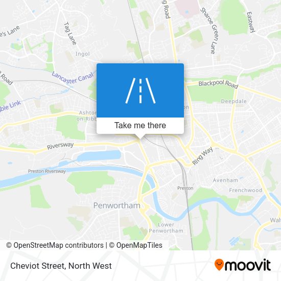Cheviot Street map