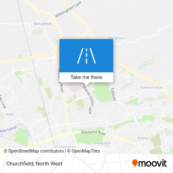 Churchfield map
